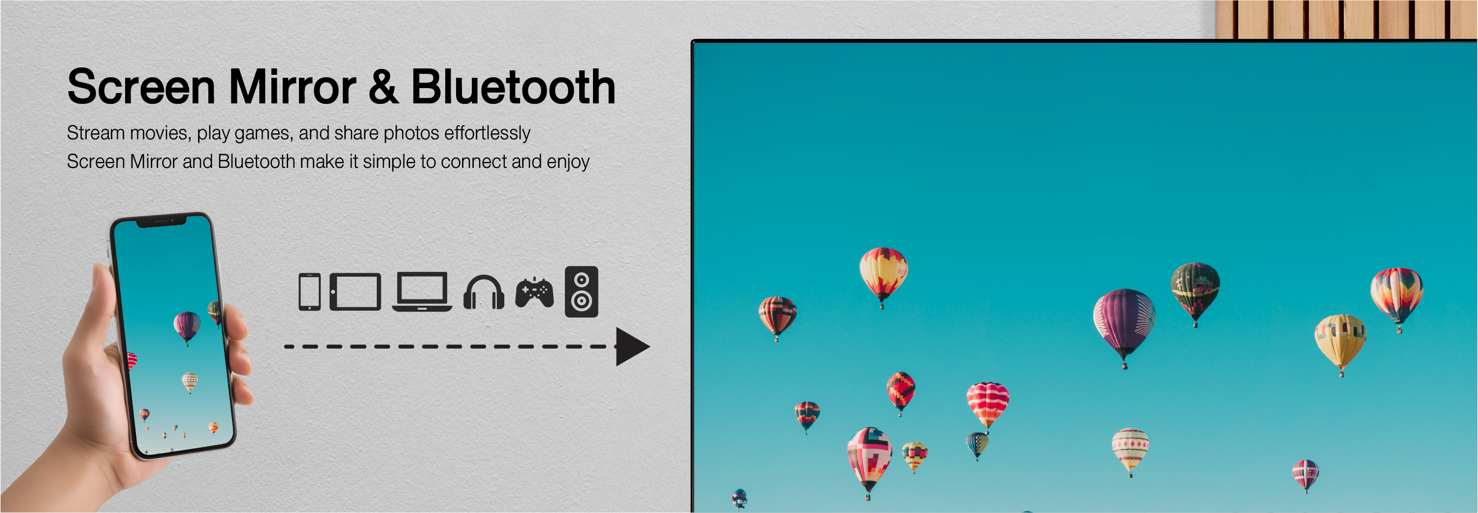 Screen Mirror and Bluetooth